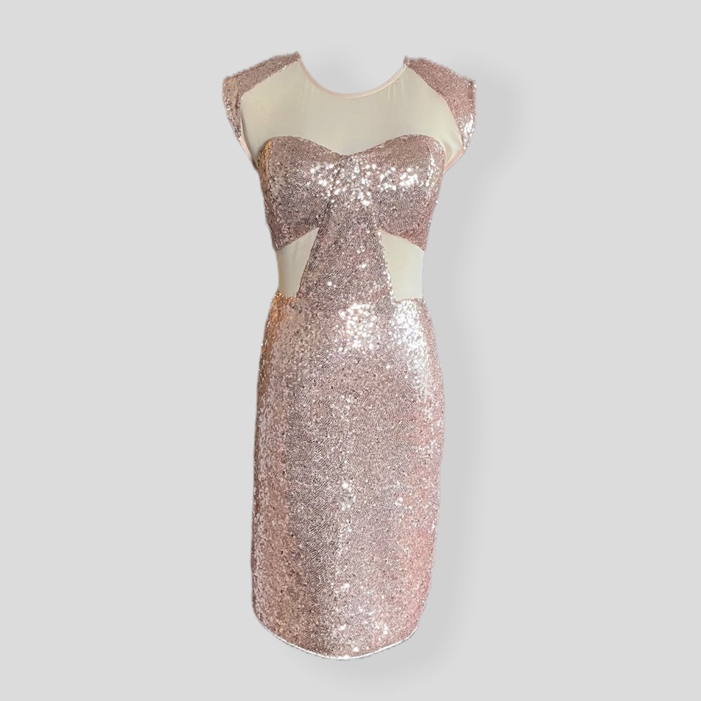 GB Gianni Bini Sequin Body Con Dress